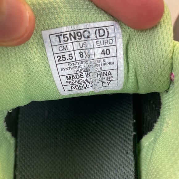 Asics Gel Venture 5 Athletic Running Shoes - T5N9Q - Gray/Lime/Pink - Women 8.5D - Picture 5 of 16